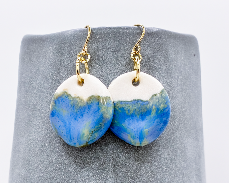 Blue Current Earrings